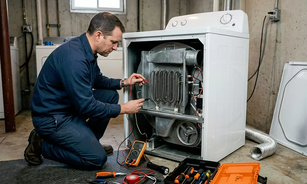 Dryer Not Heating Repair in Vista, CA